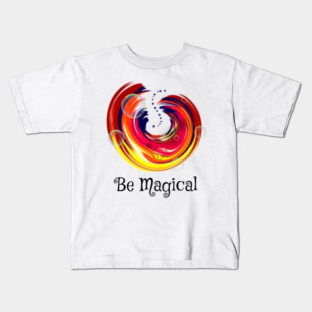 Be Magical Kids T-Shirt by DitzyDonutsDesigns